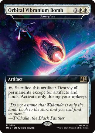 Commander: Marvel Super Heroes Orbital Vibranium Bomb - Scourglass (Extended Art) #318