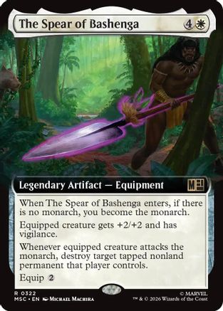 Commander: Marvel Super Heroes The Spear of Bashenga (Extended Art) #322