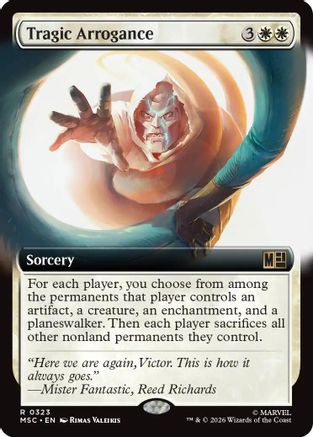 Commander: Marvel Super Heroes Tragic Arrogance (Extended Art) #323