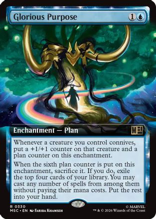 Commander: Marvel Super Heroes Glorious Purpose (Extended Art) #330