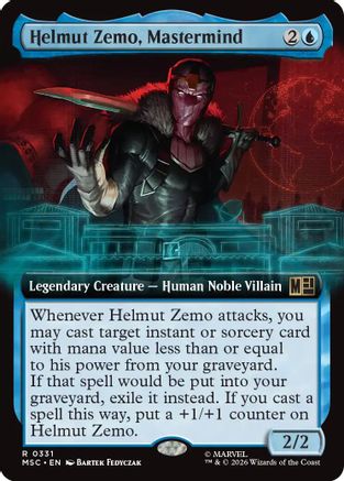 Commander: Marvel Super Heroes Helmut Zemo, Mastermind (Extended Art) #331