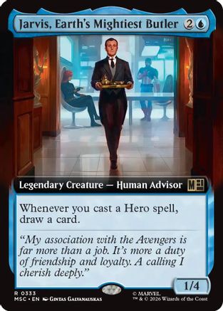 Commander: Marvel Super Heroes Jarvis, Earth's Mightiest Butler (Extended Art) #333