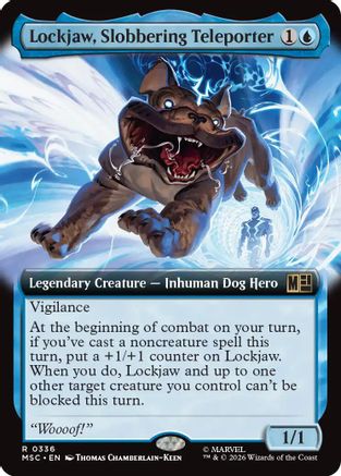 Commander: Marvel Super Heroes Lockjaw, Slobbering Teleporter (Extended Art) #336