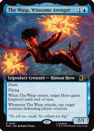 Commander: Marvel Super Heroes The Wasp, Winsome Avenger (Extended Art) #343