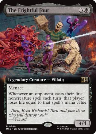 Commander: Marvel Super Heroes The Frightful Four (Extended Art) #349