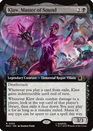 Commander: Marvel Super Heroes Klaw, Master of Sound (Extended Art) #352