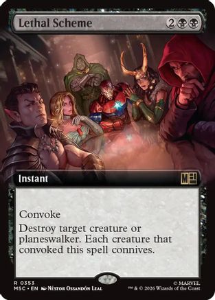 Commander: Marvel Super Heroes Lethal Scheme (Extended Art) #353