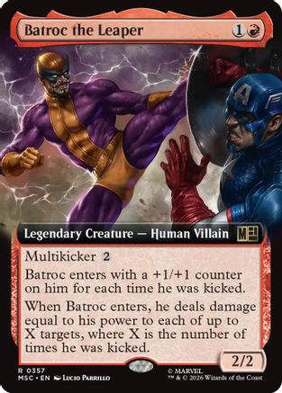 Commander: Marvel Super Heroes Batroc the Leaper (Extended Art) #357