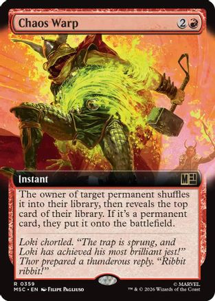 Commander: Marvel Super Heroes Chaos Warp (Extended Art) #359
