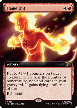 Commander: Marvel Super Heroes Flame On! (Extended Art) #361