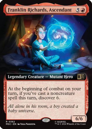 Commander: Marvel Super Heroes Franklin Richards, Ascendant (Extended Art) #362