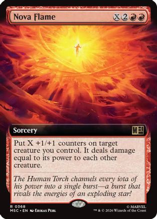 Commander: Marvel Super Heroes Nova Flame (Extended Art) #368