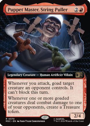 Commander: Marvel Super Heroes Puppet Master, String Puller (Extended Art) #370