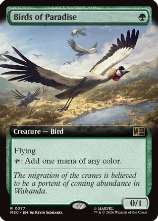 Commander: Marvel Super Heroes Birds of Paradise (Extended Art) #377