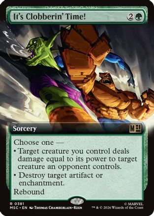 Commander: Marvel Super Heroes It's Clobberin' Time! (Extended Art) #381