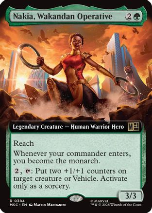 Commander: Marvel Super Heroes Nakia, Wakandan Operative (Extended Art) #384