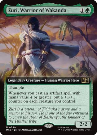 Commander: Marvel Super Heroes Zuri, Warrior of Wakanda (Extended Art) #389