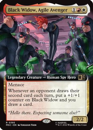 Commander: Marvel Super Heroes Black Widow, Agile Avenger (Extended Art) #395