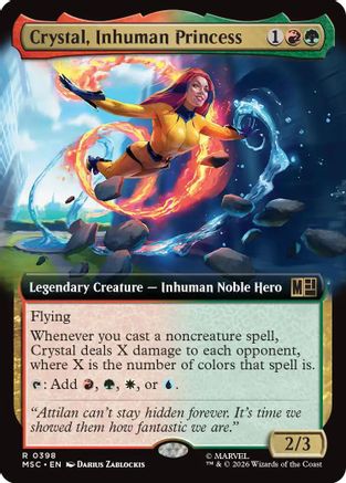 Commander: Marvel Super Heroes Crystal, Inhuman Princess (Extended Art) #398
