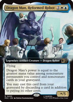 Commander: Marvel Super Heroes Dragon Man, Reformed Robot (Extended Art) #400
