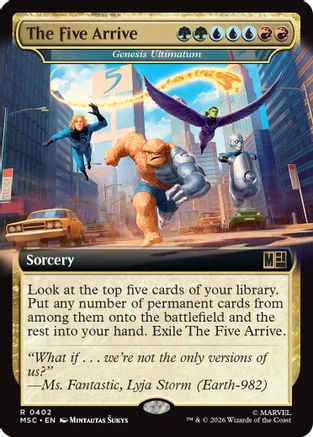 Commander: Marvel Super Heroes The Five Arrive - Genesis Ultimatum (Extended Art) #402