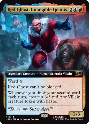 Commander: Marvel Super Heroes Red Ghost, Intangible Genius (Extended Art) #413