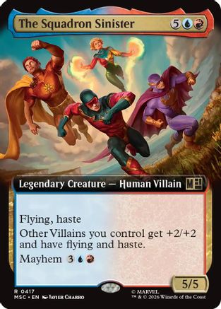 Commander: Marvel Super Heroes The Squadron Sinister (Extended Art) #417