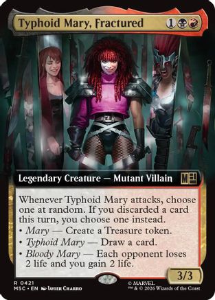 Commander: Marvel Super Heroes Typhoid Mary, Fractured (Extended Art) #421