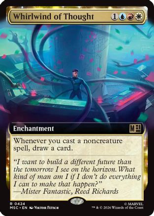 Commander: Marvel Super Heroes Whirlwind of Thought (Extended Art) #424