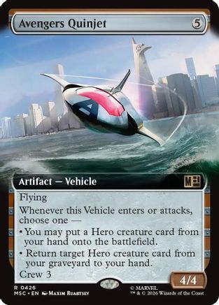 Commander: Marvel Super Heroes Avengers Quinjet - Hammer of Nazahn (Extended Art) #426