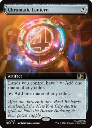 Commander: Marvel Super Heroes Chromatic Lantern (Extended Art) #428