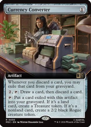 Commander: Marvel Super Heroes Currency Converter (Extended Art) #430