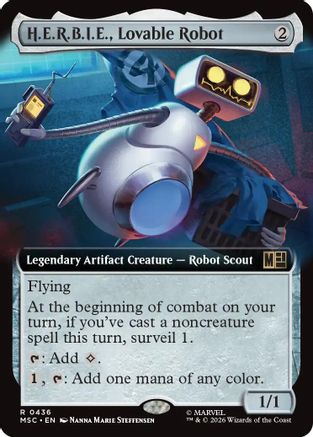 H.E.R.B.I.E., Lovable Robot (Extended Art)