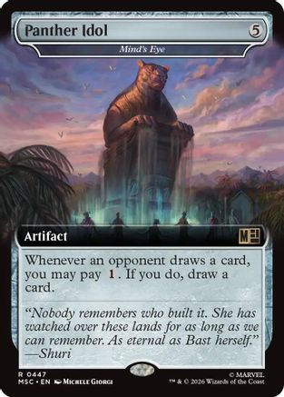 Commander: Marvel Super Heroes Panther Idol - Mind's Eye (Extended Art) #447