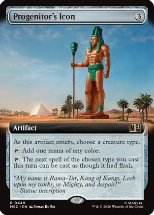 Commander: Marvel Super Heroes Progenitor's Icon (Extended Art) #449