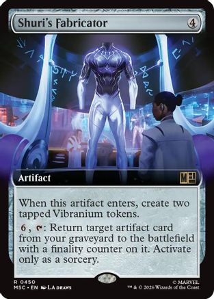Commander: Marvel Super Heroes Shuri's Fabricator (Extended Art) #450