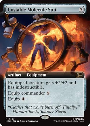 Commander: Marvel Super Heroes Unstable Molecule Suit (Extended Art) #457