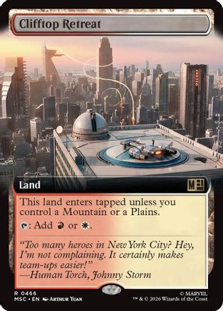 Commander: Marvel Super Heroes Clifftop Retreat (Extended Art) #466