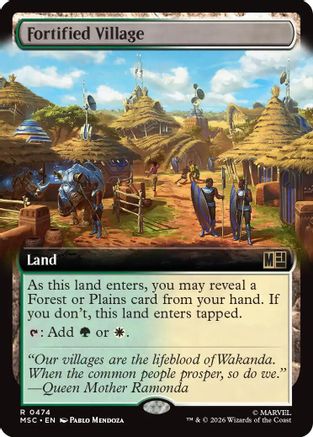 Commander: Marvel Super Heroes Fortified Village (Extended Art) #474