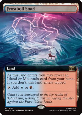 Commander: Marvel Super Heroes Frostboil Snarl (Extended Art) #475