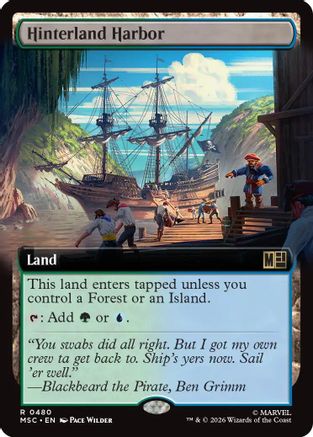 Commander: Marvel Super Heroes Hinterland Harbor (Extended Art) #480