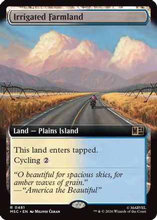 Commander: Marvel Super Heroes Irrigated Farmland (Extended Art) #481