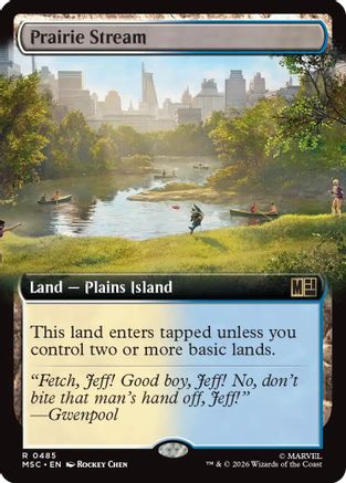 Commander: Marvel Super Heroes Prairie Stream (Extended Art) #485