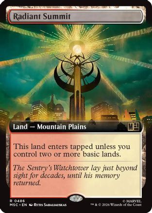 Commander: Marvel Super Heroes Radiant Summit (Extended Art) #486