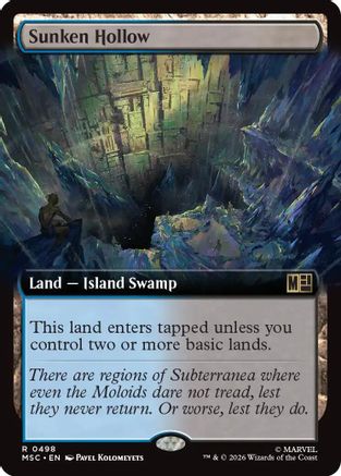 Commander: Marvel Super Heroes Sunken Hollow (Extended Art) #498