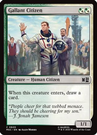 Commander: Marvel Super Heroes Gallant Citizen #820