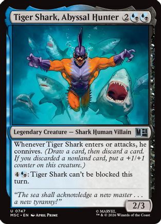 Commander: Marvel Super Heroes Tiger Shark, Abyssal Hunter #747