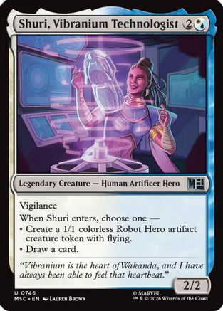 Commander: Marvel Super Heroes Shuri, Vibranium Technologist #746