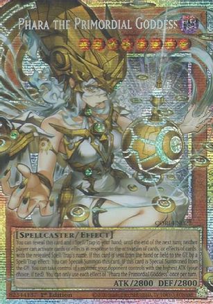 Phara the Primordial Goddess Starlight Rare Chaos Origins chase card