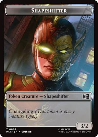 Commander: Marvel Super Heroes Shapeshifter (002) // Villain (009) Double-Sided Token #2